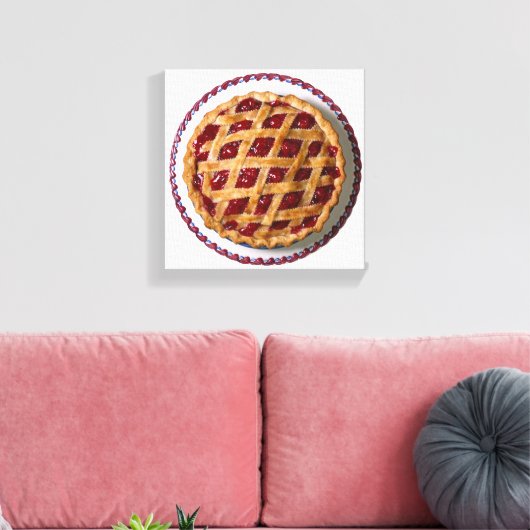 Cherry Pie Canvas Afdruk (Insitu (Woonkamer))