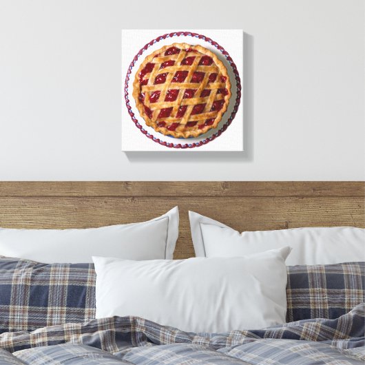 Cherry Pie Canvas Afdruk (Insitu (Slaapkamer))