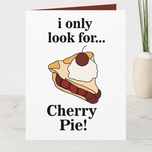 Cherry Pie Dessert Party Kaart (Voorkant)