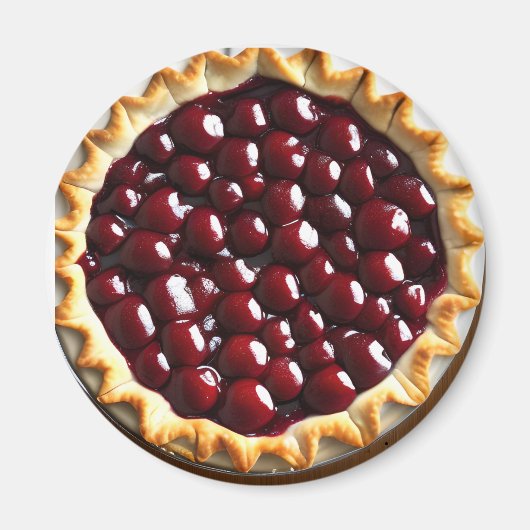 Cherry Pie en Fancy korst Magneet (Voorkant)