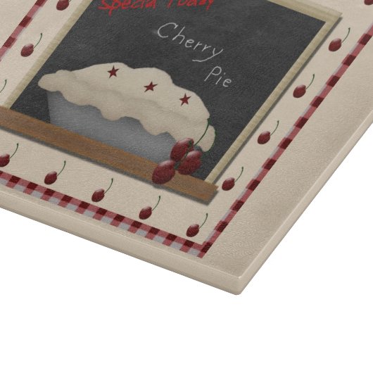 Cherry Pie Glass snijplank (Hoek)