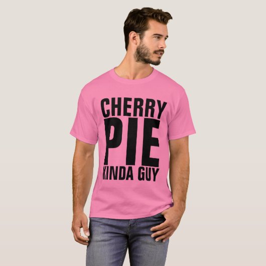 CHERRY PIE GUY MANNEN T-SHIRTS (Voorkant volledig)
