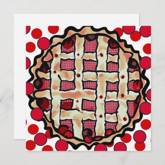 Cherry Pie Kaart (Voorkant / Achterkant)