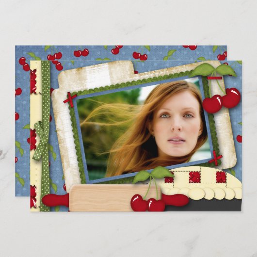 Cherry Pie Kaart (Voorkant / Achterkant)