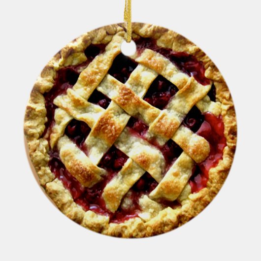 Cherry Pie Keramisch Ornament (Achterkant)