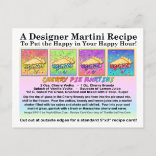 Cherry Pie Martini Recipe Kaart Briefkaart