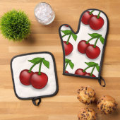 Cherry Pie Ovenwant & Pannenlap Set (Top down)