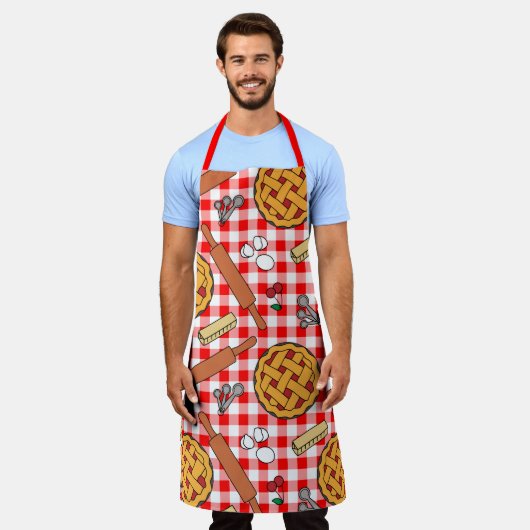 Cherry Pie Paper Bord Schort (Gedragen)