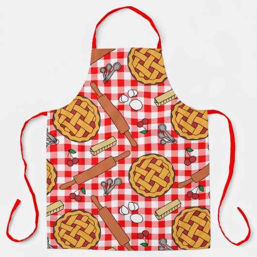 Cherry Pie Paper Bord Schort (Voorkant)