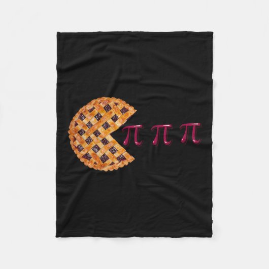 Cherry Pie Pi Dag 3.14 Symbool Wiskunde Geek Teach Fleece Deken (Voorkant)