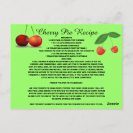 Cherry Pie Recept Fruit Snoepjes Dessert Cook Briefkaart