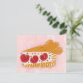 Cherry Pie Slice Briefkaart (Staand voorkant)