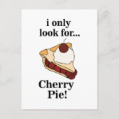 Cherry Pie Sweet Funny Briefkaart (Voorkant)