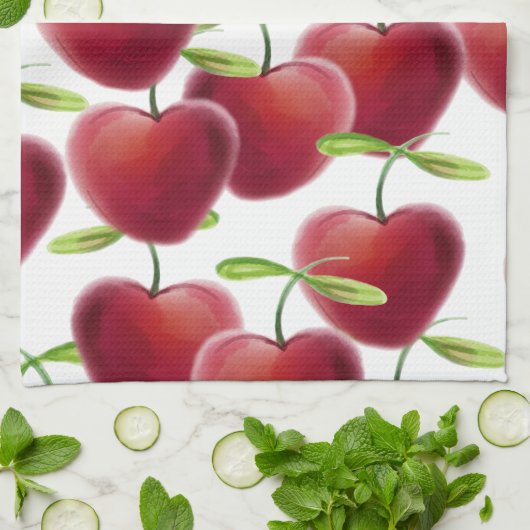 Cherry Pie Theedoek (Gevouwen)