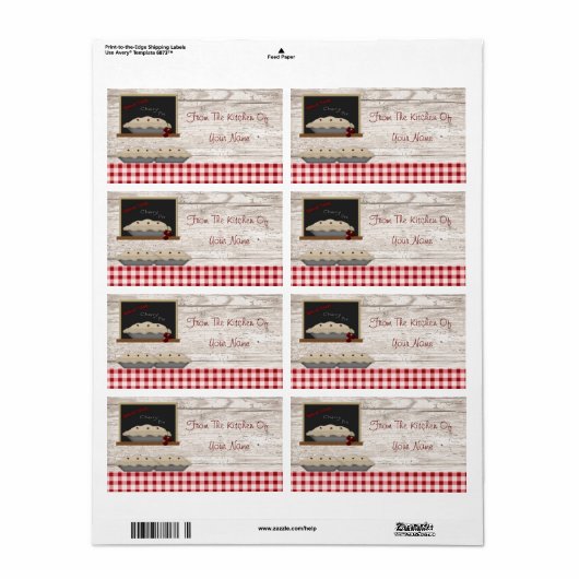 Cherry Pie uit de keuken van Label (Full Sheet)