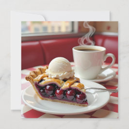 Cherry Pie, Vanilla Ice Cream & Koffie