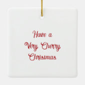 Cherry Pie, Vanilla Ice Cream & Koffie Keramisch Ornament (Achterkant)