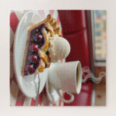 Cherry Pie, Vanilla Ice Cream & Koffie Legpuzzel (Horizontaal)