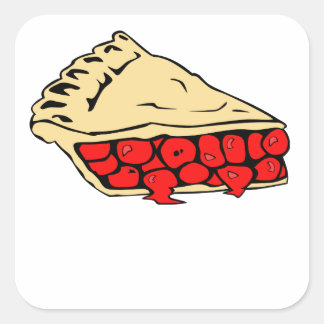 Cherry Pie Vierkante Sticker