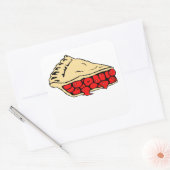 Cherry Pie Vierkante Sticker (Envelop)