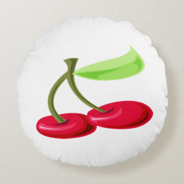 Cherry Pillow Rond Kussen