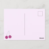 Cherry Pink bruids douche uitnodiging (Achterkant)