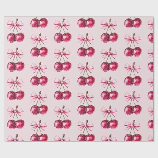 Cherry Pink Cadeaupapier (Vlak)