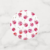 Cherry Pink Coquette Baby shower Confetti (Kleine voorkant)