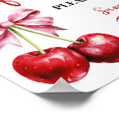 Cherry Pink Coquette geeft de voorkeur aan Baby sh Poster (Hoek)