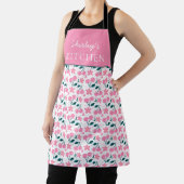 Cherry Pink Personalized Apron | Custom Name Apron Schort (Insitu)