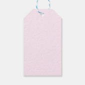 Cherry Pink Square en Diamond hart Cadeaulabel (Achterkant)