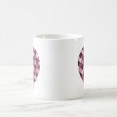Cherry Pink Square en Diamond hart Koffiemok (Center)