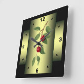 Cherry Plum ~Botanical Fruit ~ Giorgio Gallesio~ Vierkante Klok (Hoek)