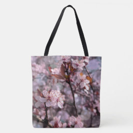 Cherry Plum Tree Roze Tote Bag