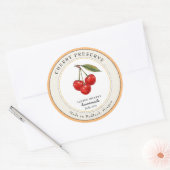 Cherry Preserve Jam potje Inblikken label (Envelop)