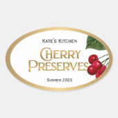 Cherry PReserves Jelly Label  (Voorkant)