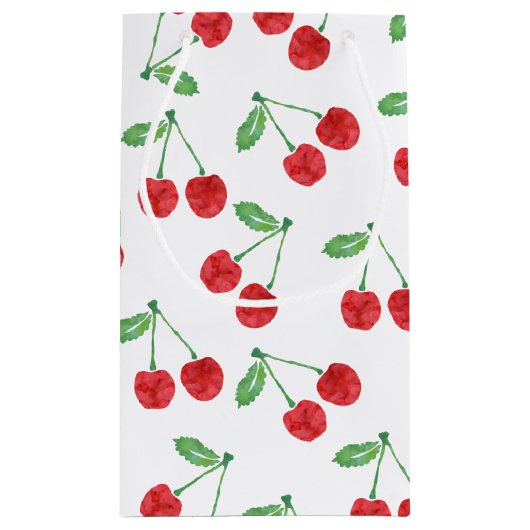 Cherry Print Klein Cadeauzakje (Achterkant)
