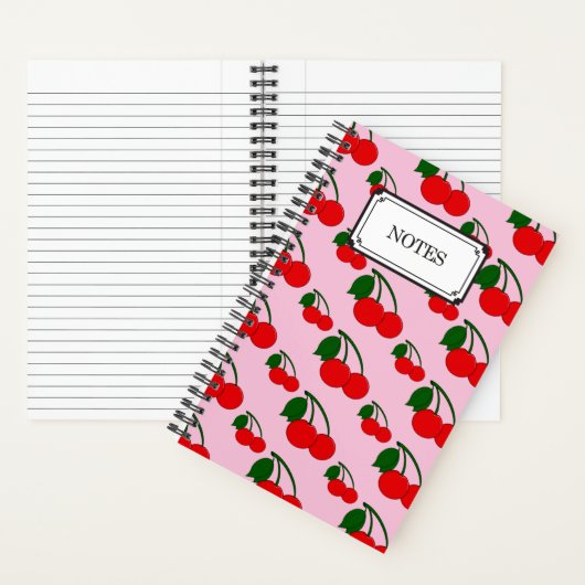 Cherry Print Notitieboek (Binnen)