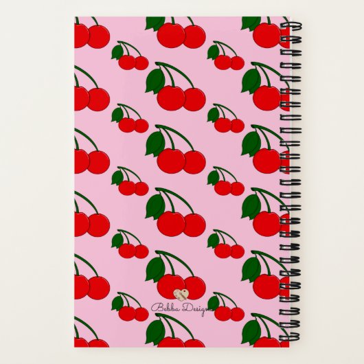 Cherry Print Notitieboek (Achterkant)