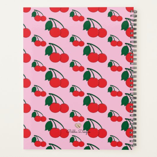 Cherry Print Planner (Achterkant)