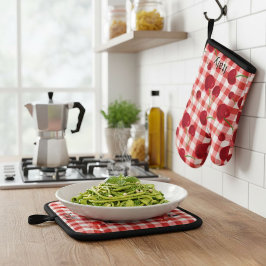 Cherry print pot holders - Italian kitchen Ovenwant & Pannenlap Set