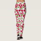 Cherry Print Retro Cherries Yoga Pilates Pants Leggings (Achterkant)