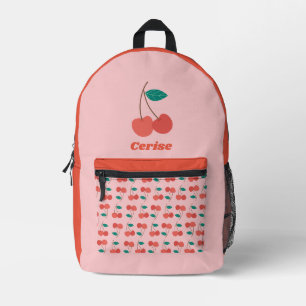 Cherry Printed Backpack Bedrukte Rugzak