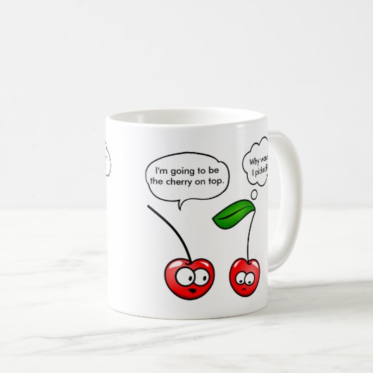 Cherry Puns Koffiemok (Voorkant rechts)