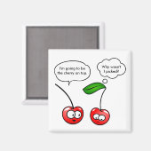 Cherry Puns Magneet (Voorkant / Achterkant)