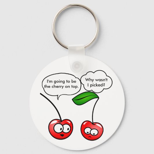 Cherry Puns Sleutelhanger (Voorkant)
