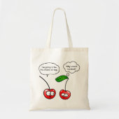 Cherry Puns Tote Bag (Voorkant)