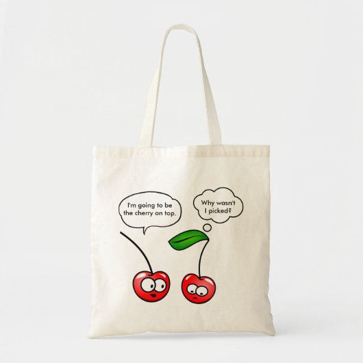 Cherry Puns Tote Bag (Voorkant)
