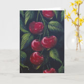 Cherry Rain Wenskaart Kaart (Gele Bloem)