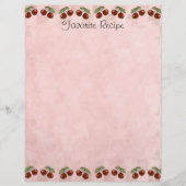Cherry Recipe Page (Voorkant)